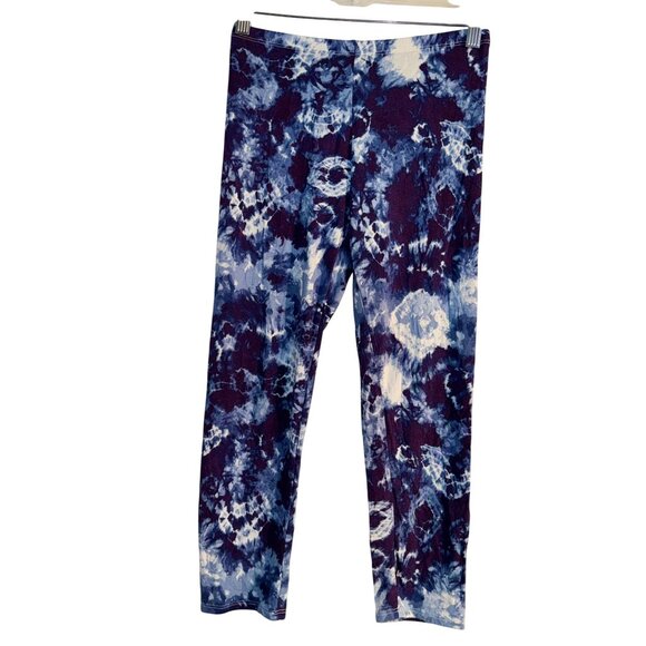 Loveappella Womens Tie-Dye Leggings Small Rayon/Spandex Blend - Picture 6 of 9